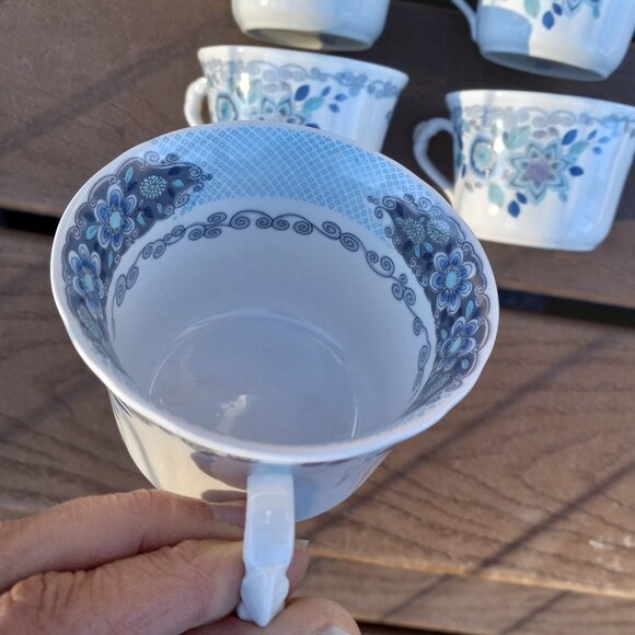 Vintage Pontesa Miranda Snack Plates and Cups Made in Spain 11 Pieces - Picture 5 of 16